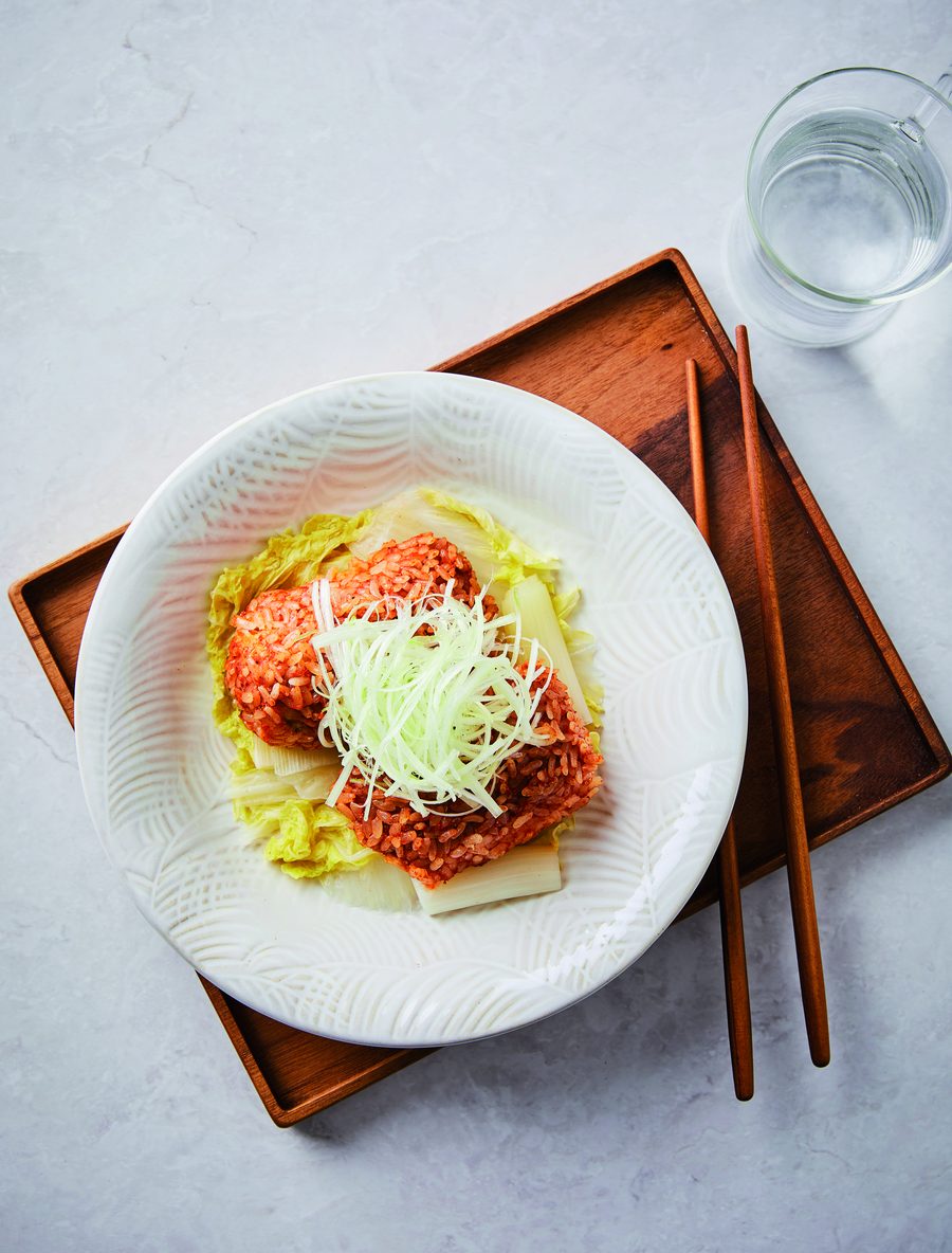 찹쌀 흰살 생선찜